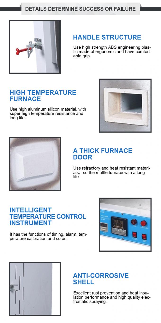 Liyi 1200c Muffle ছোট তাপ চিকিত্সা বৈদ্যুতিক চুলা রঙ নীল বা কালো 1