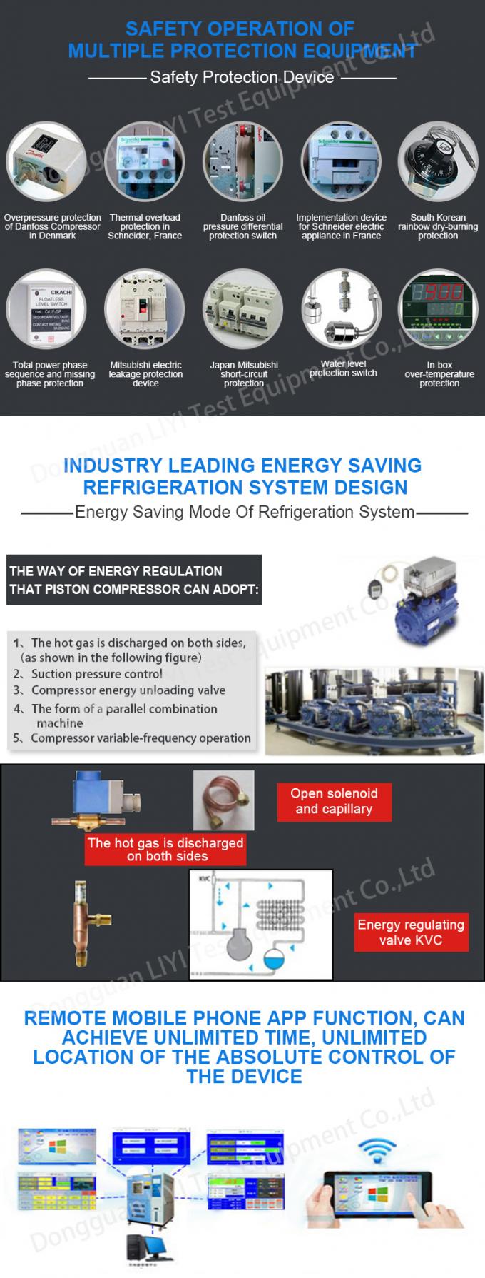 উচ্চ দক্ষতার সাথে 3 টেস্ট চেম্বার ক্লাইমেটিক থার্মাল শক এনভায়রনমেন্টাল চেম্বার 4