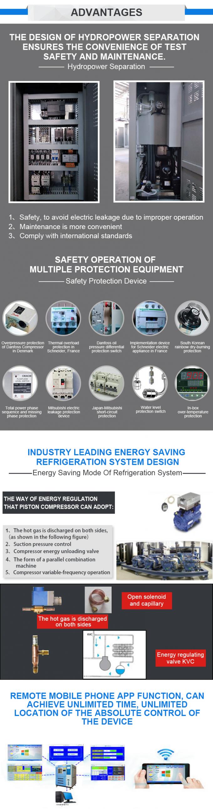 LIYI প্রোগ্রামেবল উচ্চ নিম্ন তাপমাত্রা শক থার্মাল সাইক্লিং টেস্ট মেশিন 1