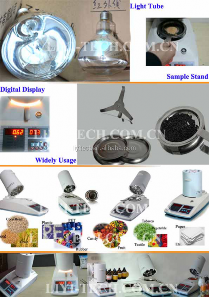 LIYI কাঁচামাল বীজ ধান দ্রুত পরীক্ষক আর্দ্রতা মিটার 1