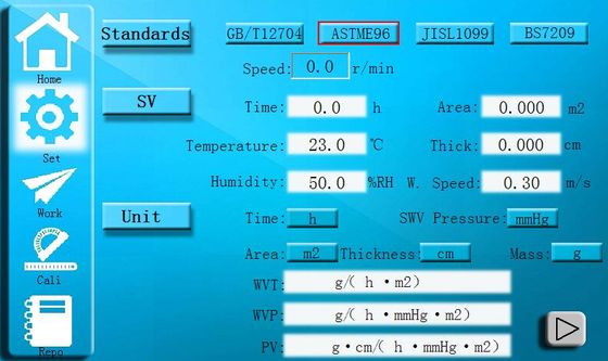 লেপা কাপড়ের জন্য জলীয় বাষ্প প্রবেশযোগ্যতা পরীক্ষক