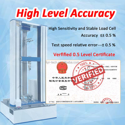 Single Column Universal Testing Machine with 850mm Stroke and IP56 Protection for Material Testing